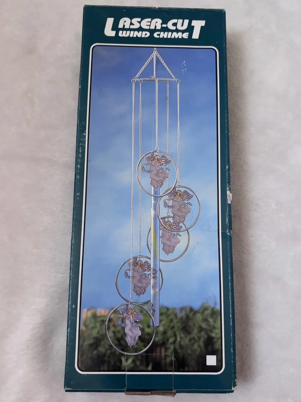 Vintage Laser-Cut Dolphin Wind Chime NIB Ocean Decor Gift coastal beachy marine